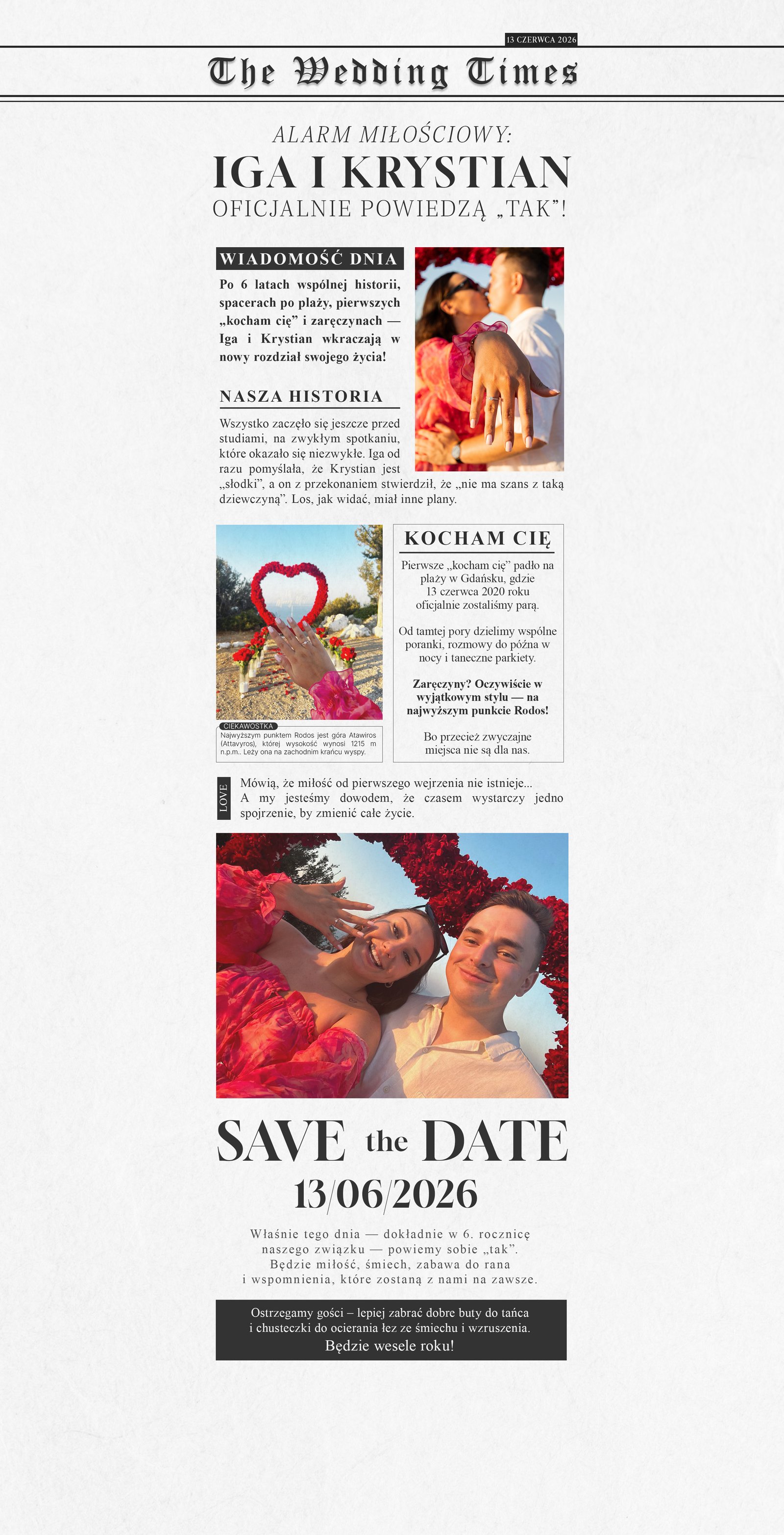 Iga i Krystian – Save the Date